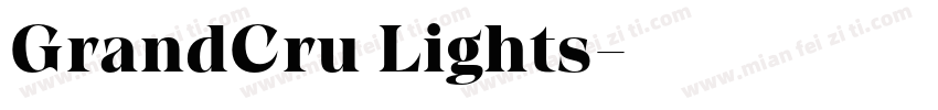 GrandCru Lights字体转换